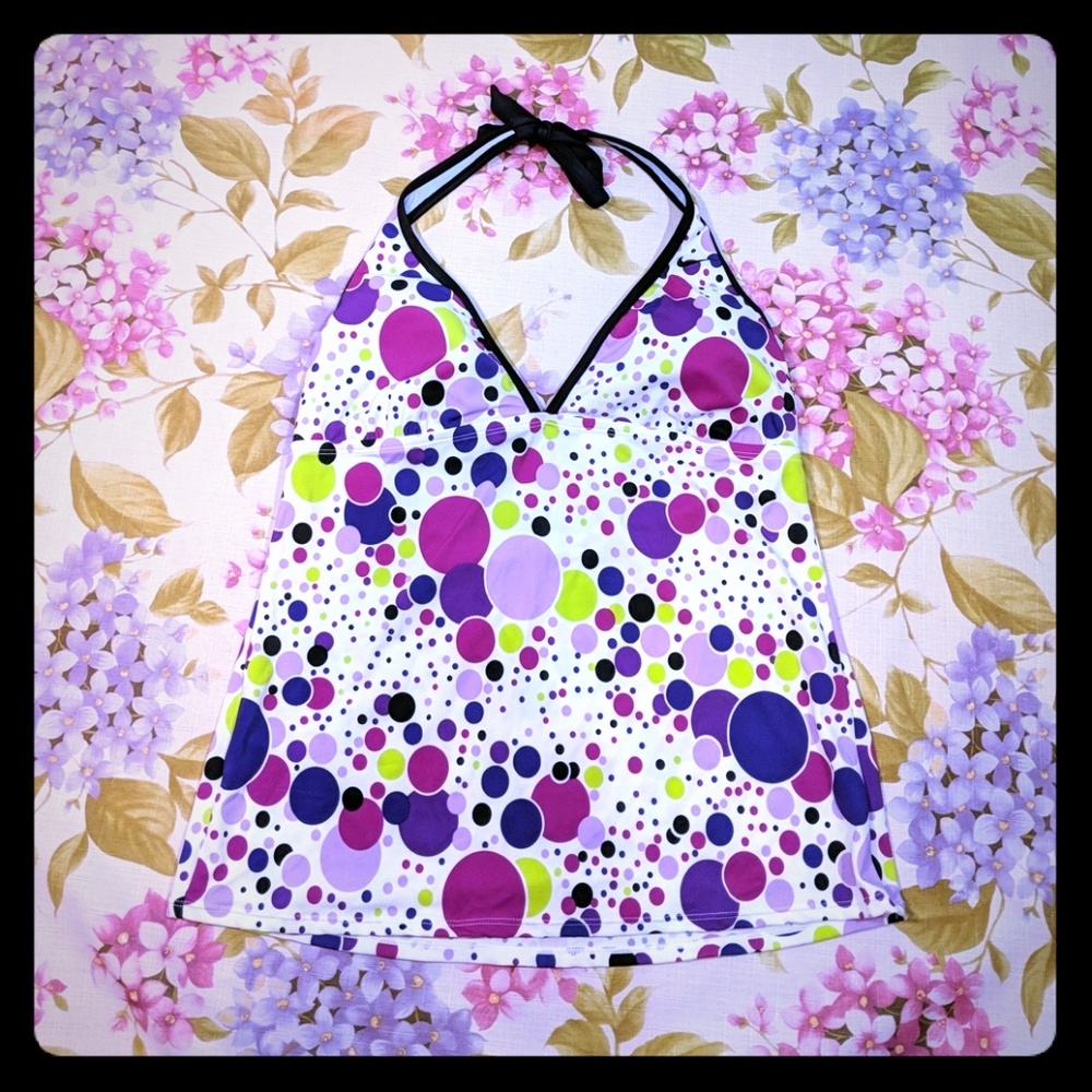 Nike tankini polka dot tank top swimsuit 12